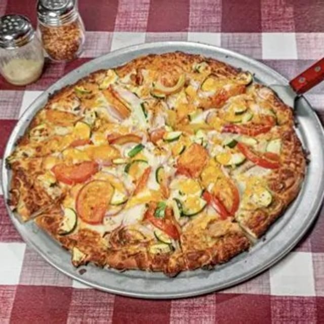 Pesto Chicken Express Pizza.