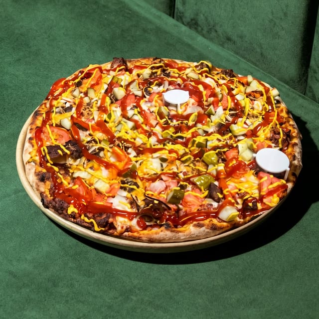 Bacon Double Cheeseburger Pizza.