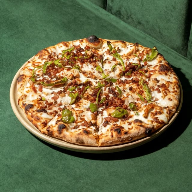 Chicken Bacon Ranch Pizza.