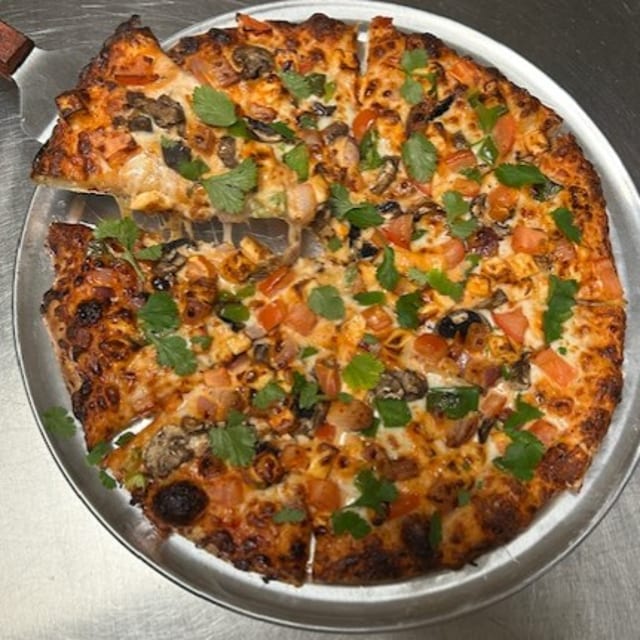 Chicken Tikka Pizza.