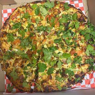 Chicken Curry Pizza^